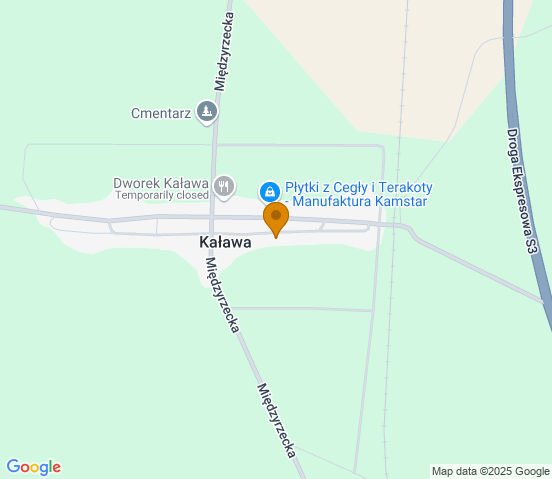 Mapa dojazdu do warsztatu samochodowego w miejscowości Międzyrzecz